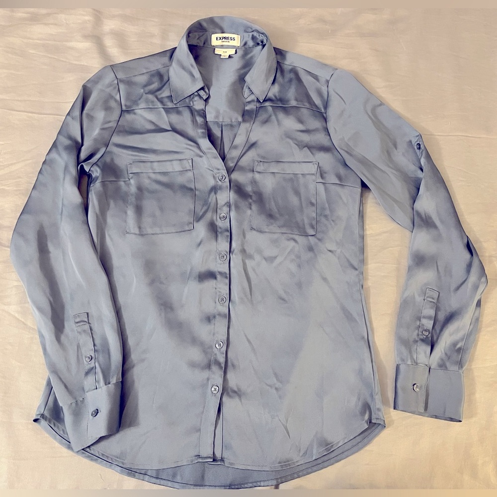 Express Portofino Slim Shirt, blue, Size S/P